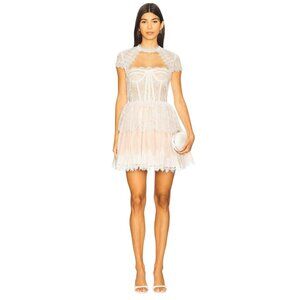 Bronx and Banco Daphne Mini Dress in Ivory & Cream XLarge New Womens Bridal